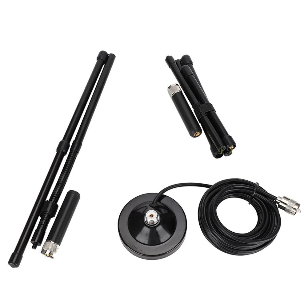 Uhf / Vhf Detachable Car Radio Antenna with Compatible with Yaesu Kenwood