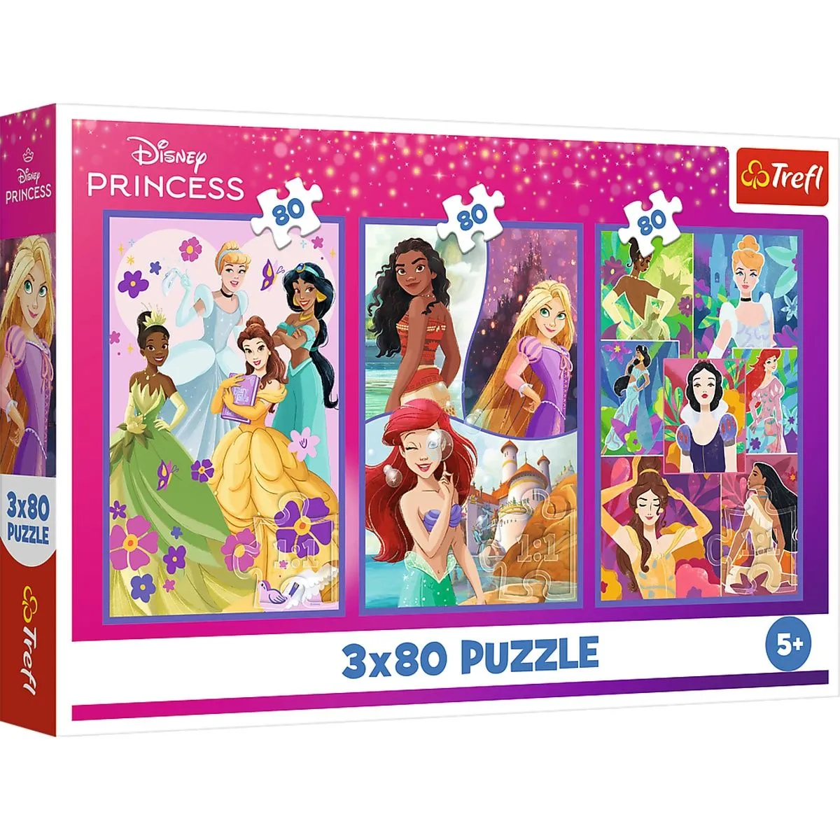 Puzzles - "3x80" - Princesses Friends / Disney Princess FSC Mix 70%