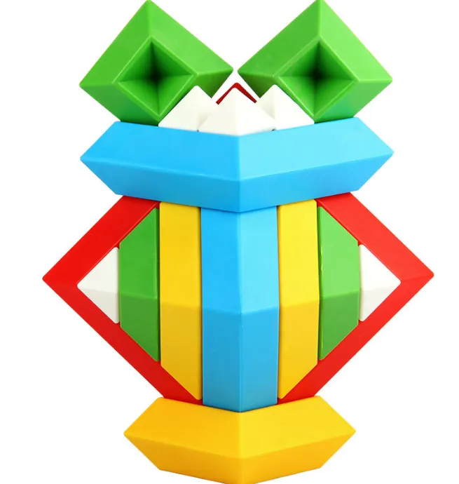 45 Kids Early Learning Educational Building Blocks Pyramid Stacking Set
