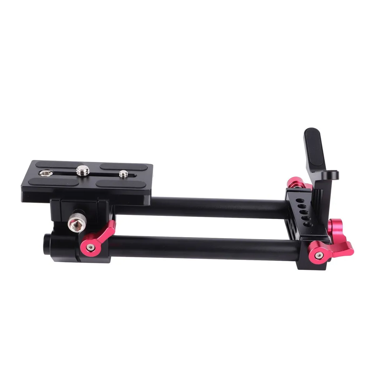 15mm DSLR Rail System with Quick-Release Clamps for Tripod Mounting