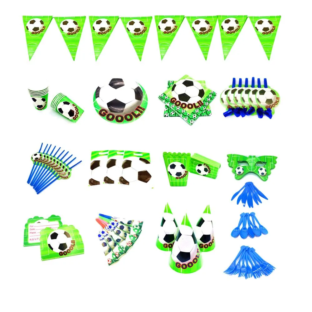 Home Party Kids Football/Soccer Table Decoration Set 144