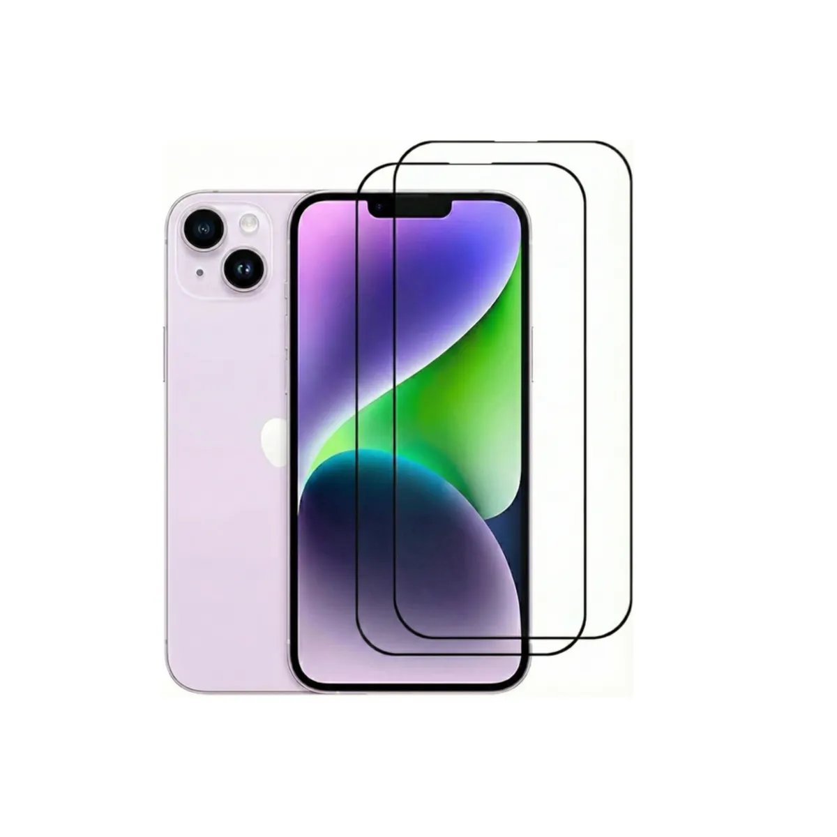 Premium Screen Protector compatible with iPhone 14 - [2-Pack] - Transparent