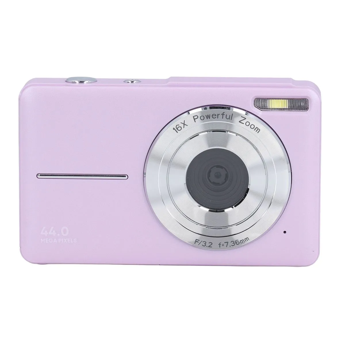 44MP Compact Camera, 1080P, 16X Zoom, AF, 2.5" IPS, US Plug, Purple