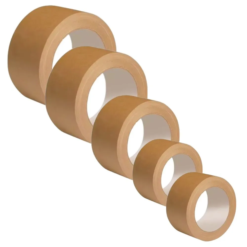 DIY Adhesive Sealing Brown Paper Packaging Gummed Tape Set Of 6