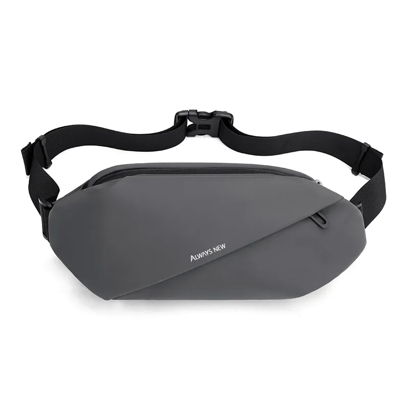 Always New Fanny Pack Travel Buckle Belt Waist Bags Pouch For Men Women-020 - Grey