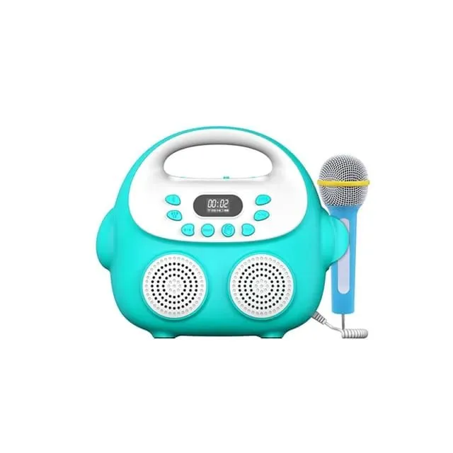 Mini Portable Kids Karaoke Machine with Microphone - Blue