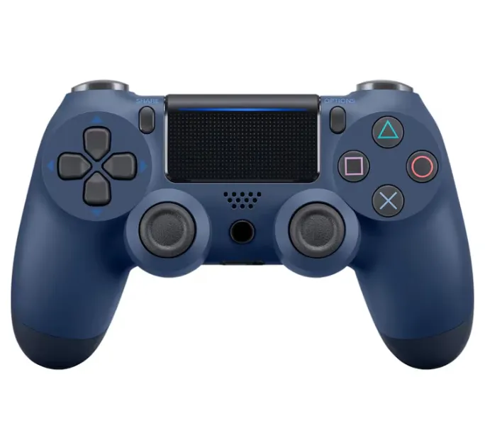 Wireless Controller, Compatible with PS4, PS3, PC, Android, iOS - Blue