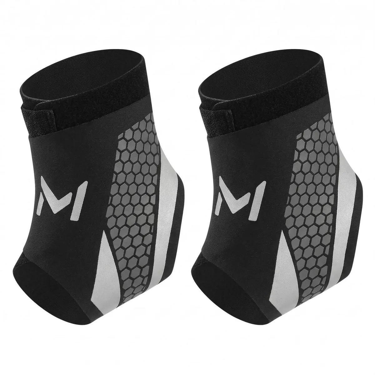 Porston 2-Pack Gray Ankle Brace & Stabilizer for Men & Women