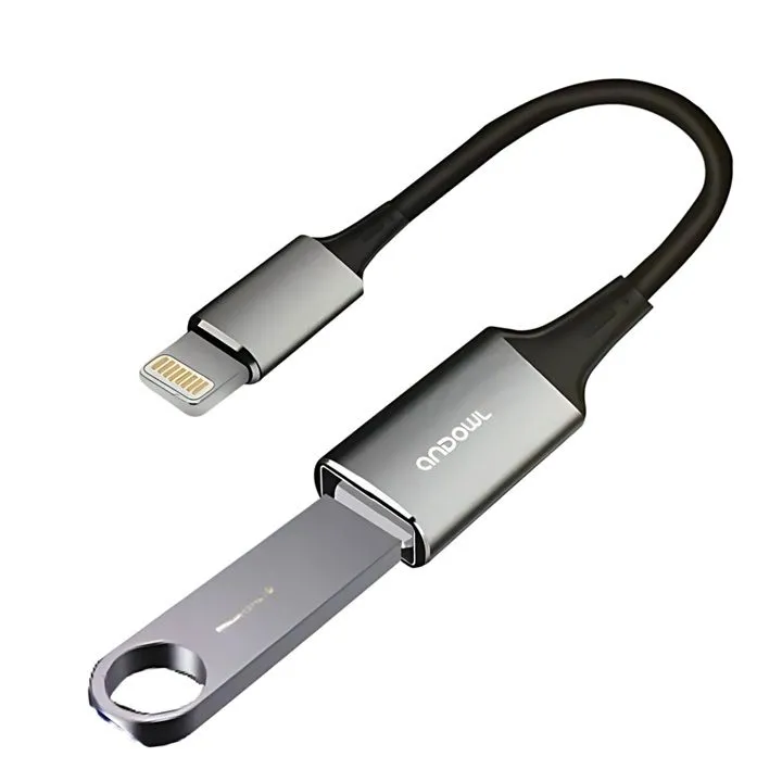 OTG Adapter Lightning and USB A Connector Compatible with iOS