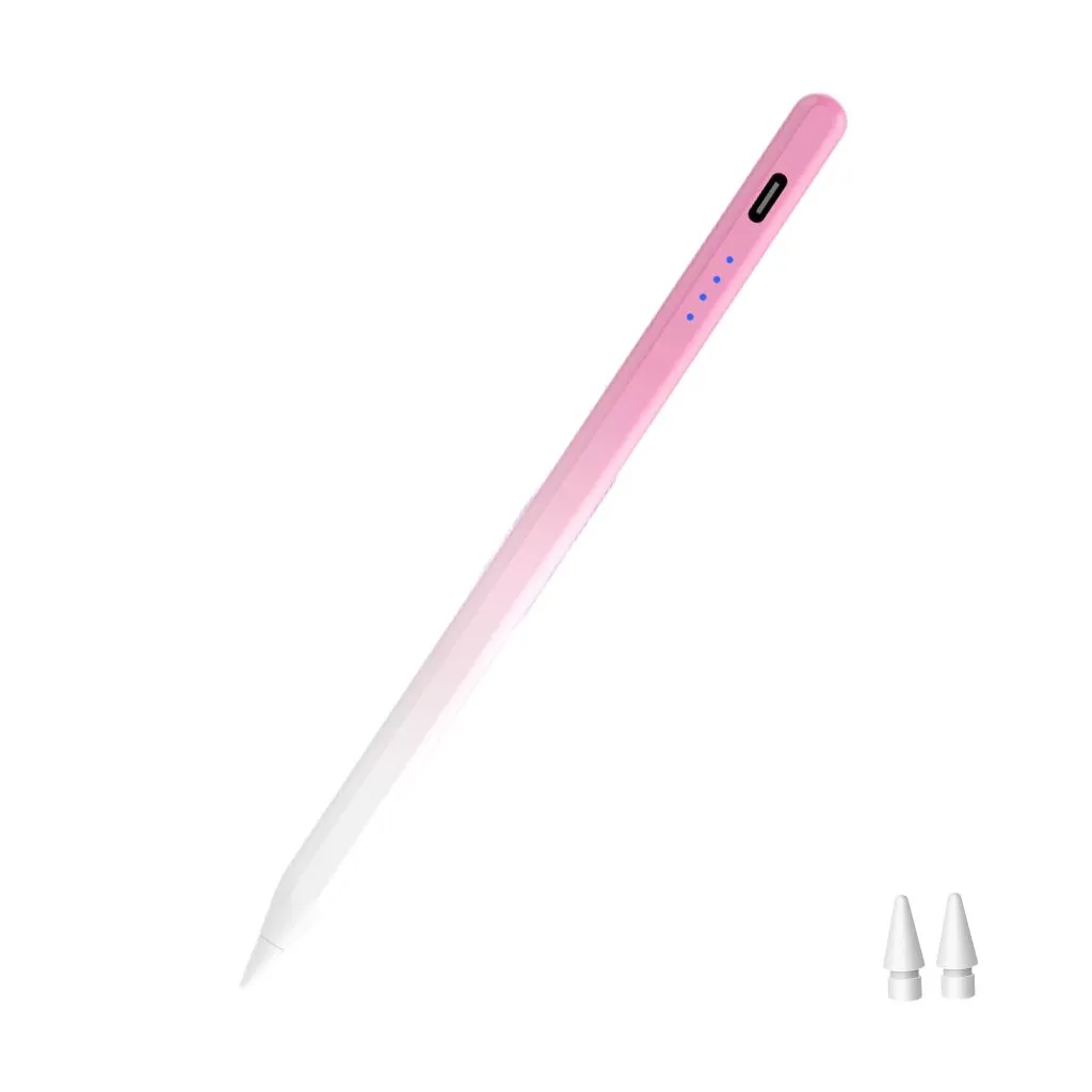 Stylus Pen Compatible with (2018-2026) Apple iPad Type-C Rechargeable - Pink