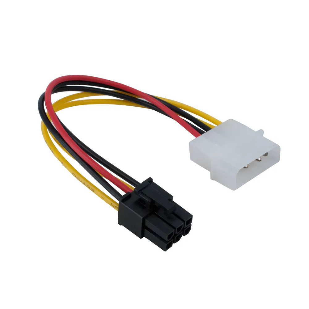 AfroTech Molex to 6 pin GPU video Card Converter Cable