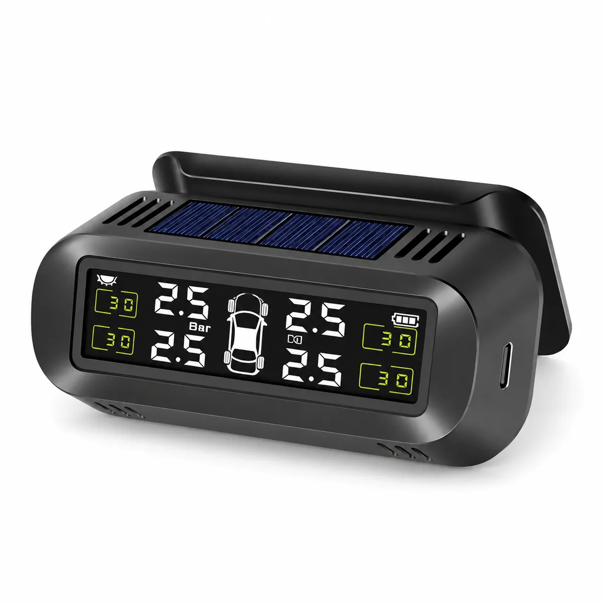 Solar Tyre Pressure Monitor with Colour Display