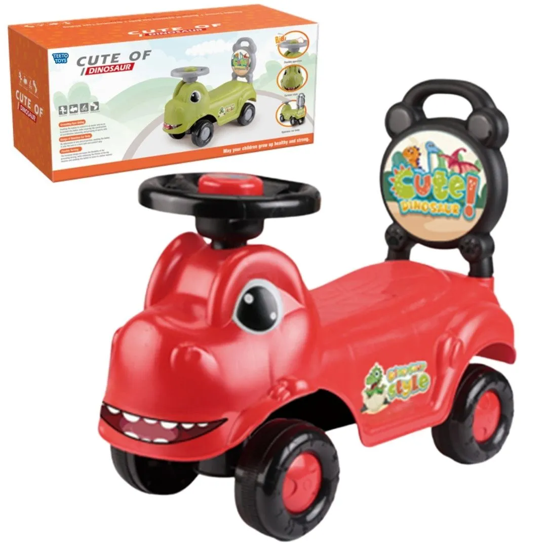Dinosaur Ride-On Car - Ride On Bike - Toys for Toddlers - Toys for Boys - Red, Black
