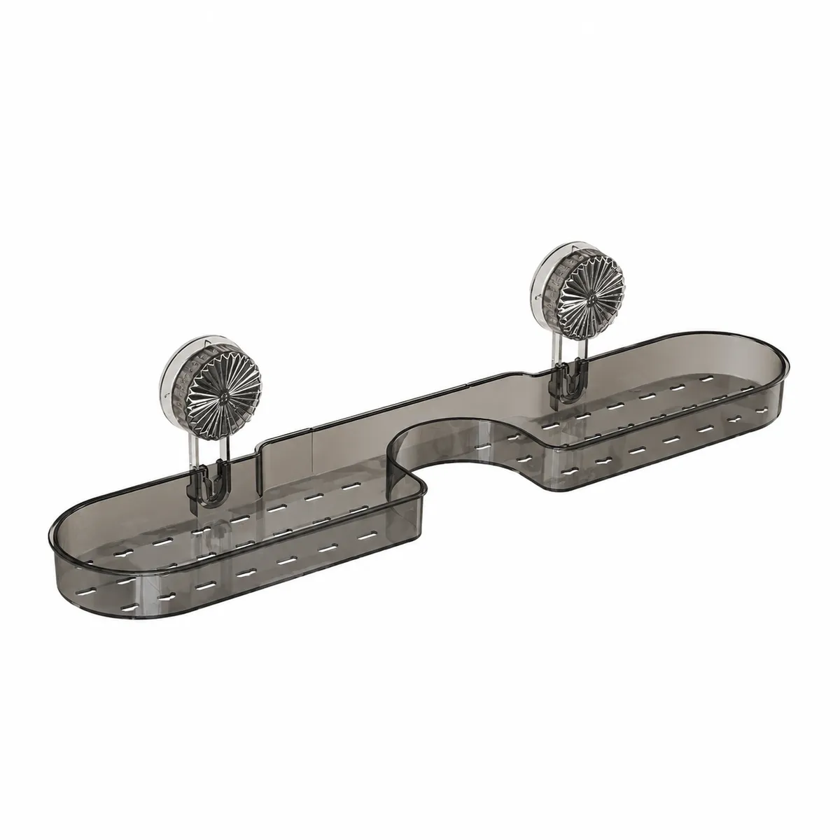 Wall Mounted Suction Cup Bathroom Storage Shelf