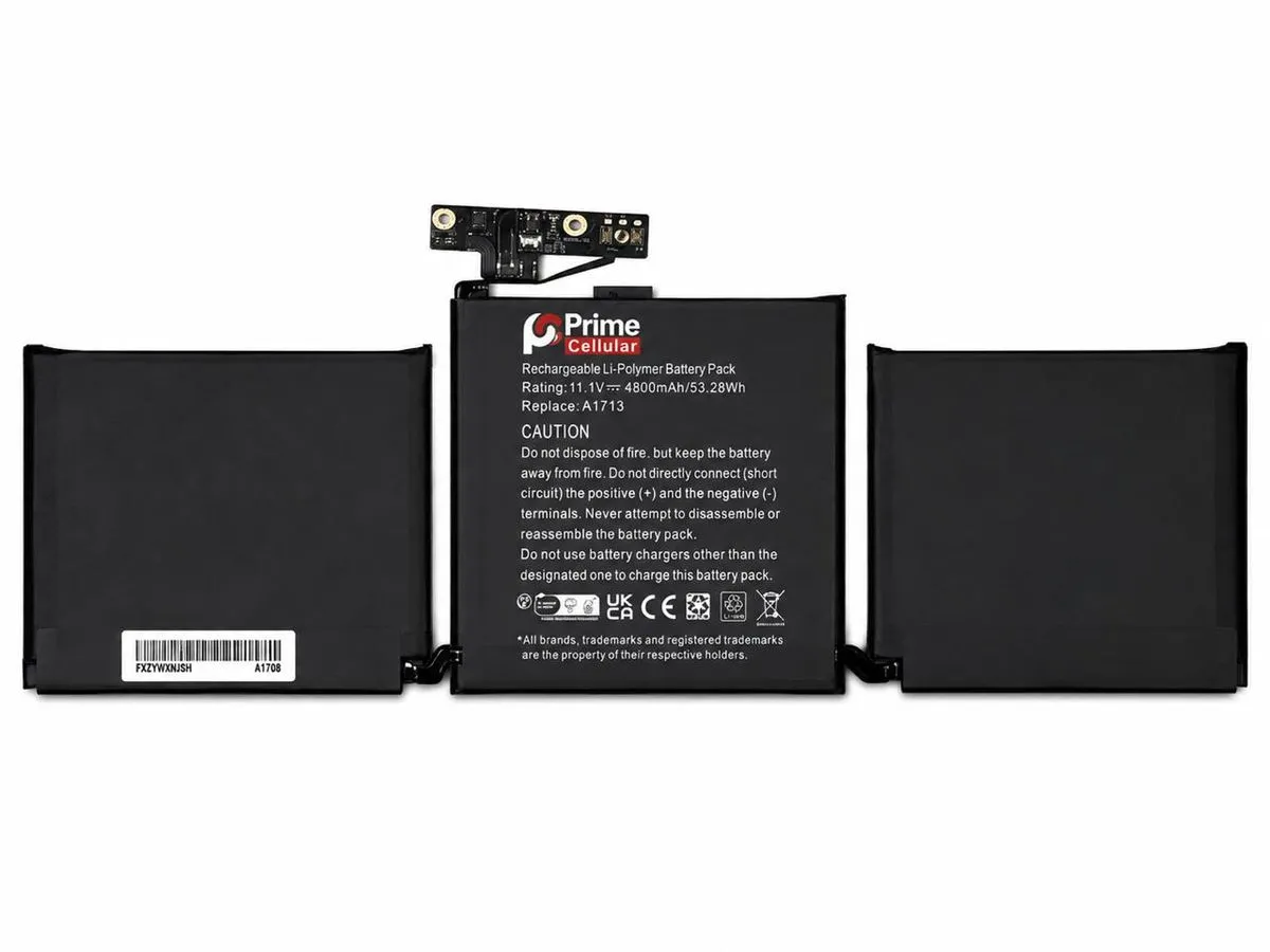Compatible Laptop Battery for Apple MacBook Pro 13" A1708 / A1713 / A2289 /