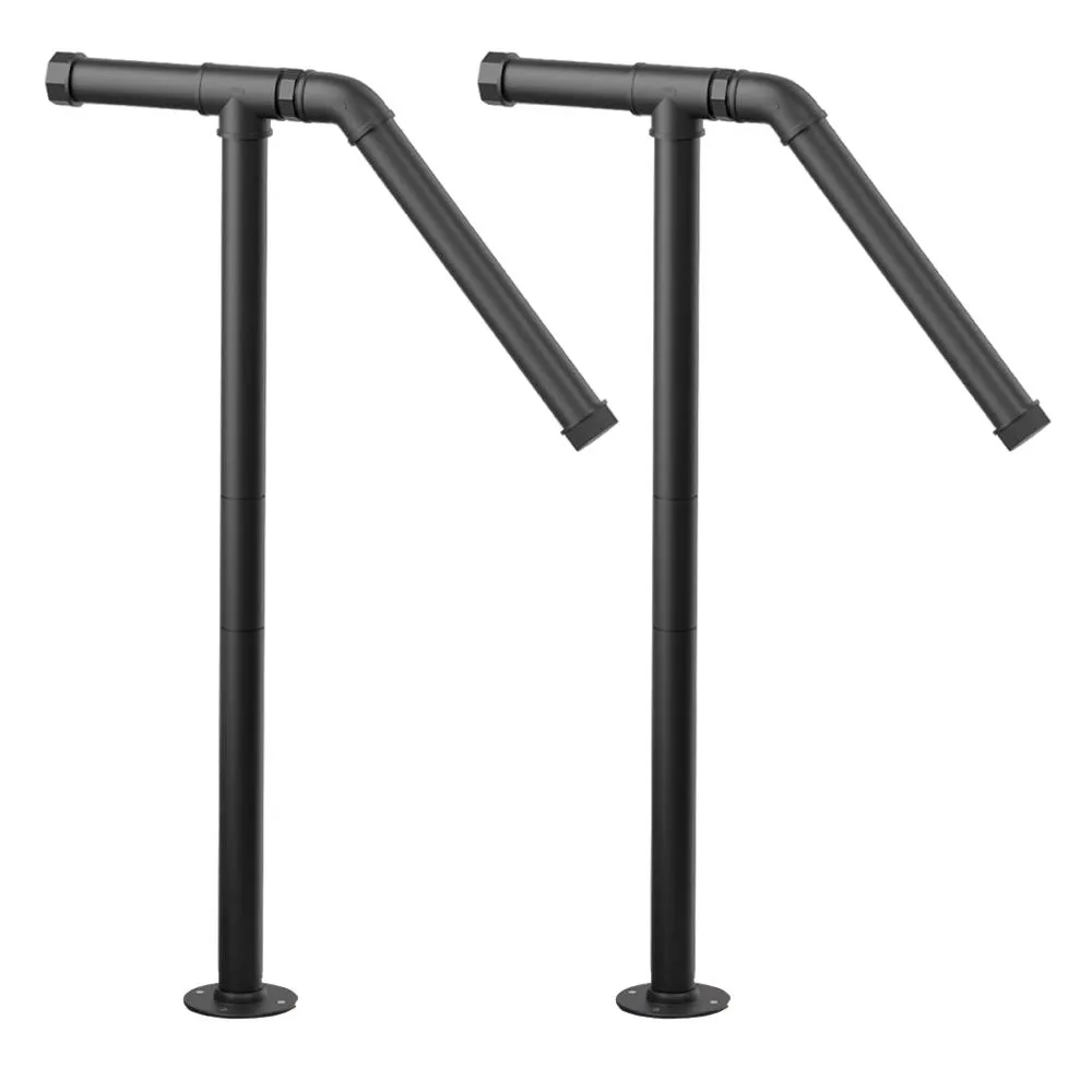Decor Outdoor Adjustable Modern Iron Stair Handrails Set of 2 - 105cm