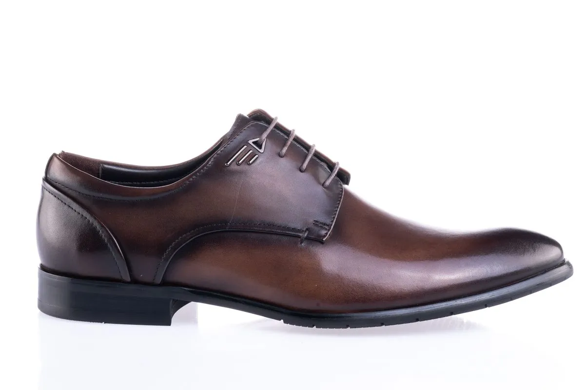 Marco Kavaleri - Men's Ombre Lace-Up Formal Shoes - Coffee