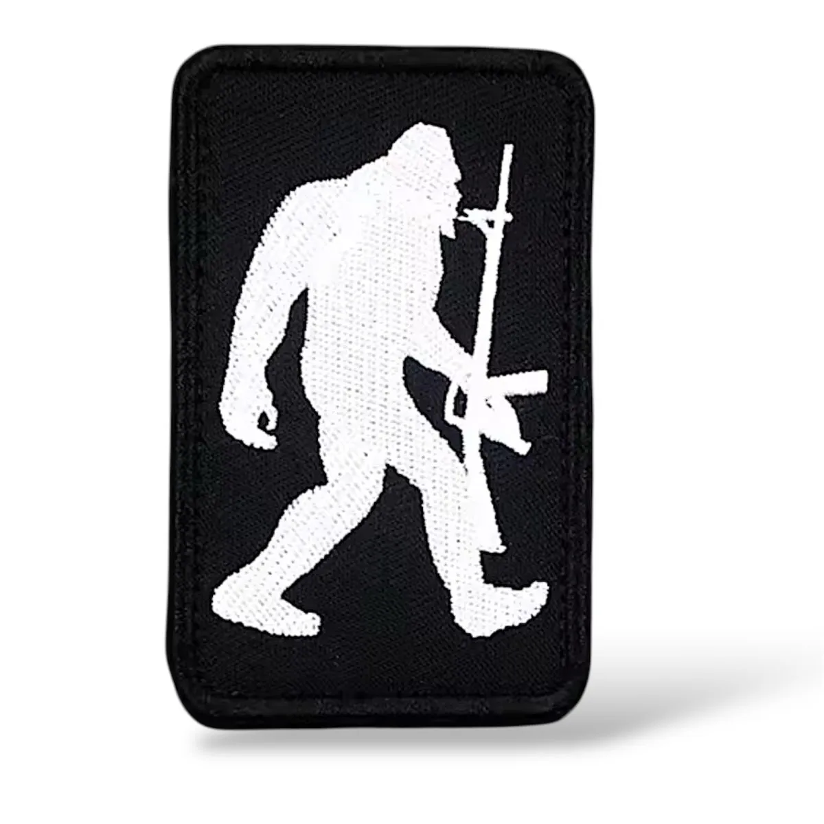 Bigfoot Tactical Morale Patch Velcro Embroidered Military Badge - Black