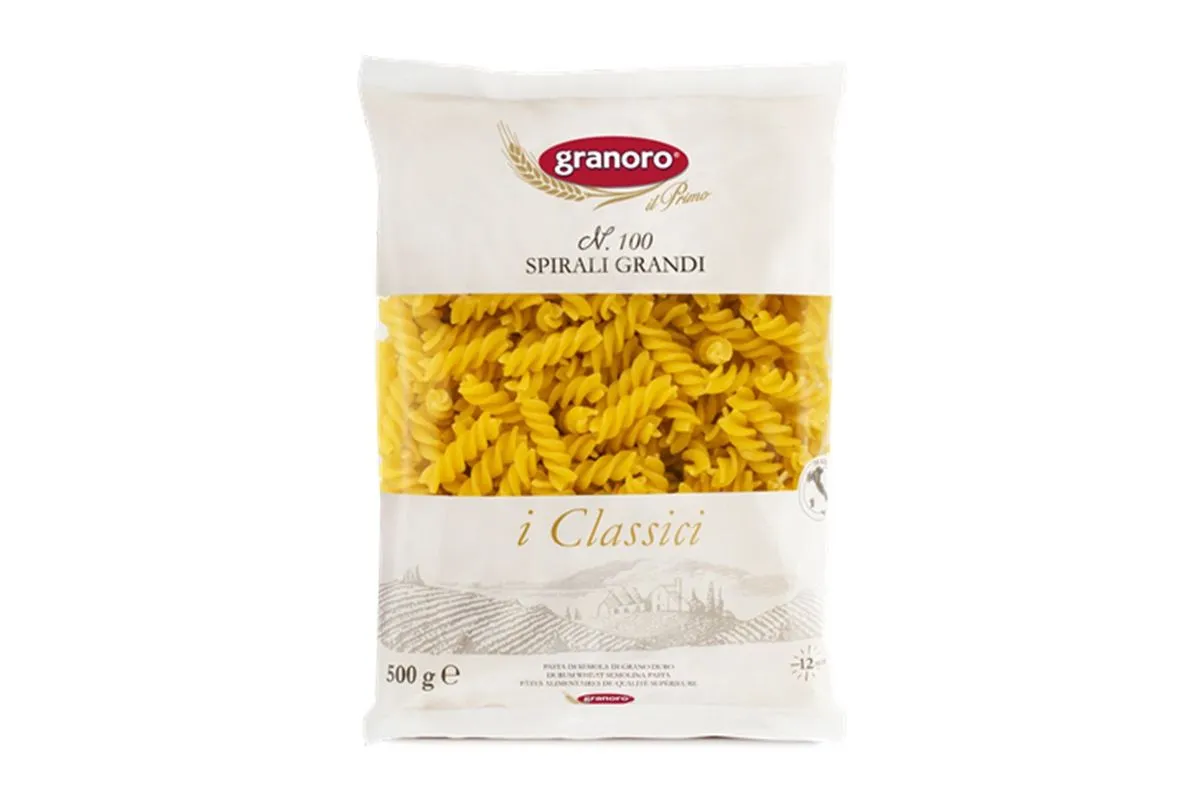 Granoro Spirali Grandi Fusilli (6 x 500g), Halaal, Kosher.