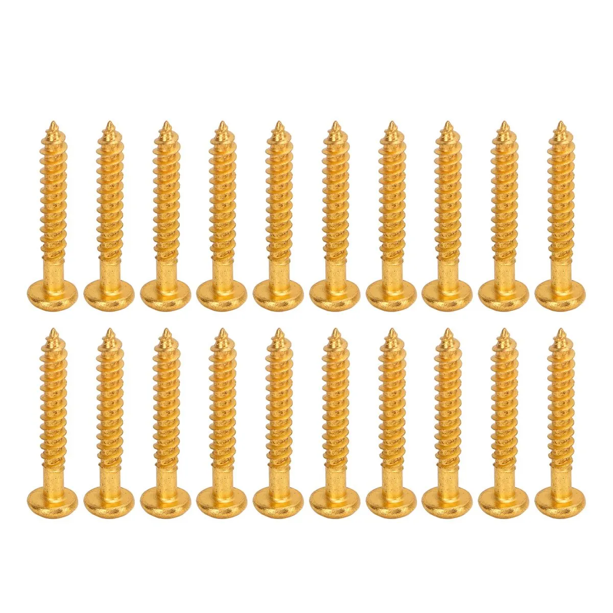 Gold Pickup Mounting Screws for Electric Bass Guitar