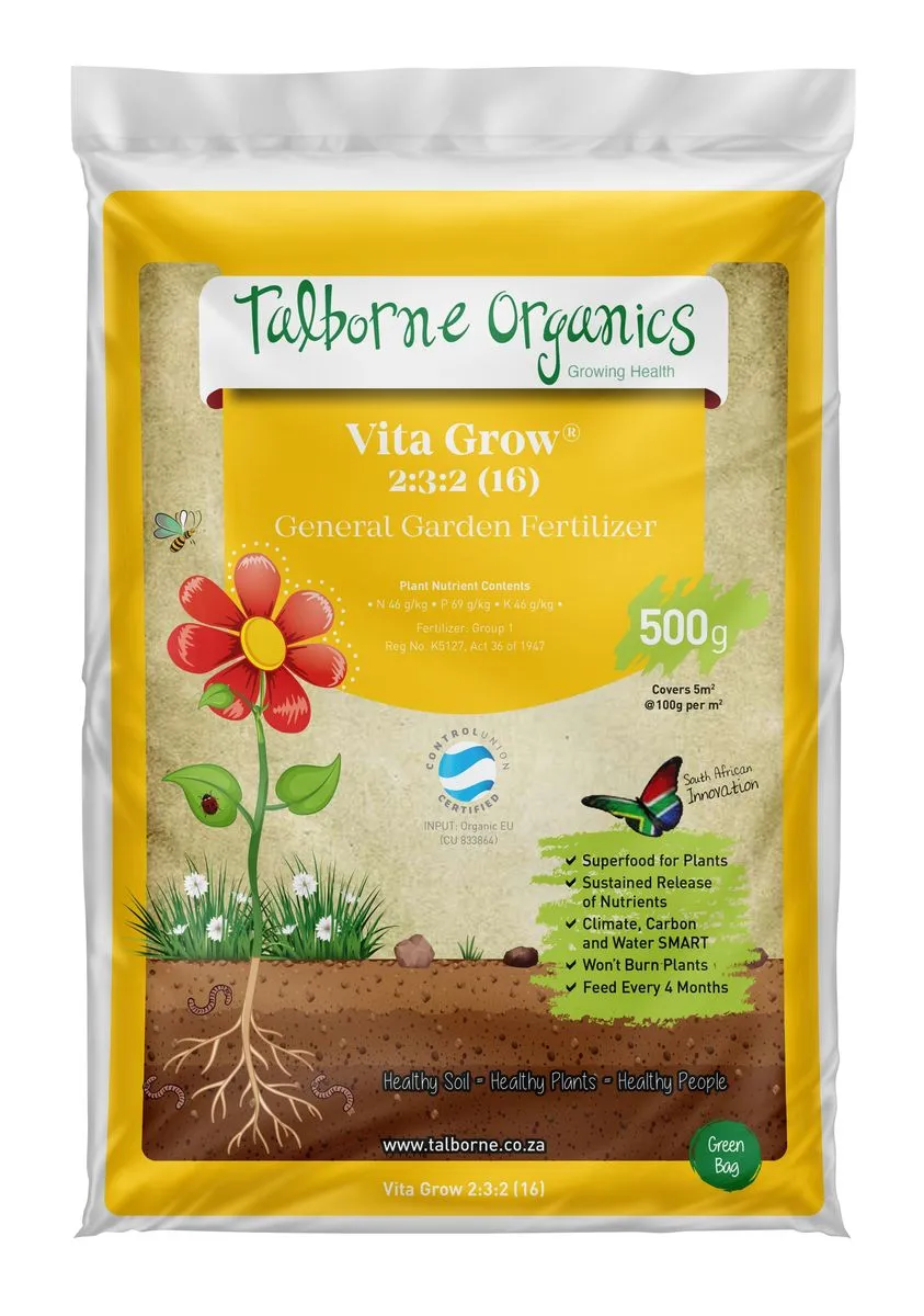 Talborne Organics Vita Grow 2:3:2 (16) - Talborne Organics Vita Grow 2:3:2 (16) 0.5kg