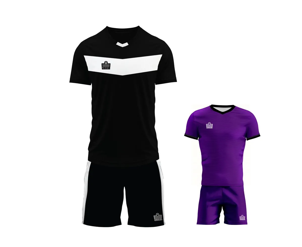 Admiral Azteca Soccer Kit - Senior - Set of 15 - BLACK/WHITE