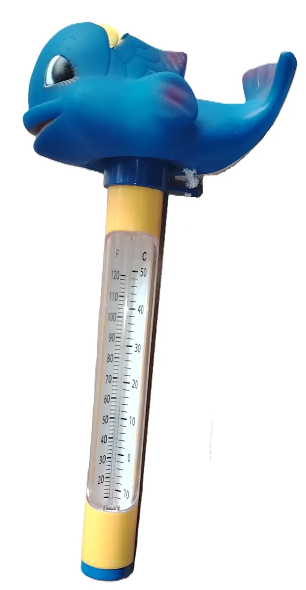Swimming Pool Toy Character Thermometer - Blue