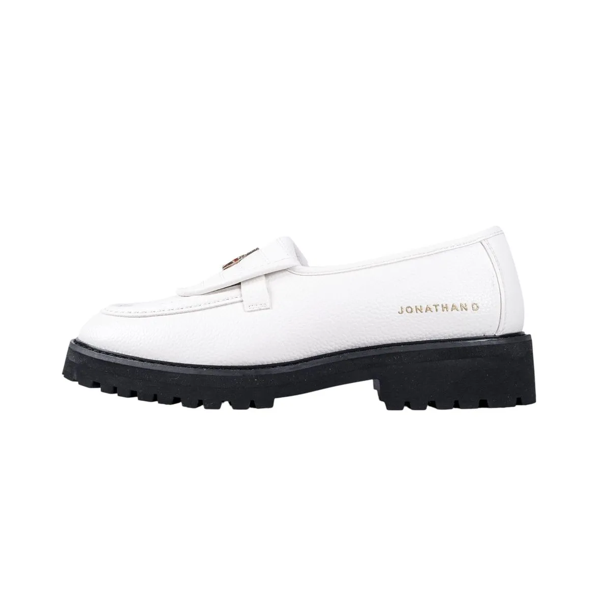 Jonathan D Mens White Pele Loafers