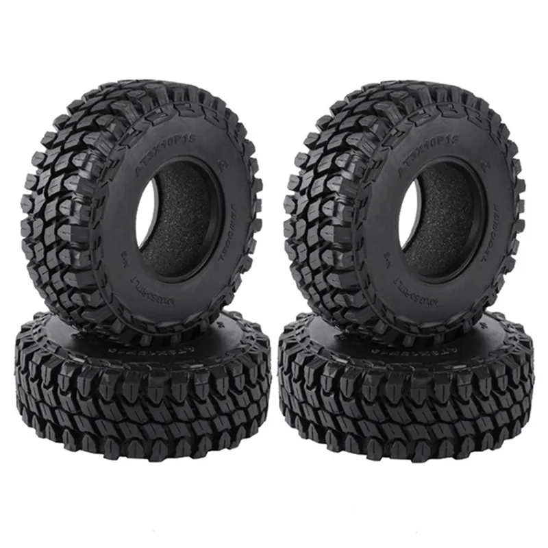 4Pcs 110Mm 1 9 Rubber Tire Wheel Tyres For 1/10 Rc Crawler Car