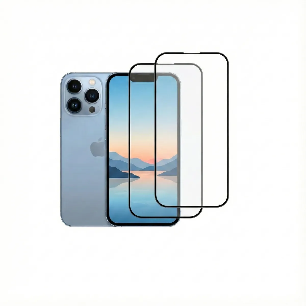 Premium Screen Protector compatible with iPhone 13 Pro - [2-Pack] - Transparent