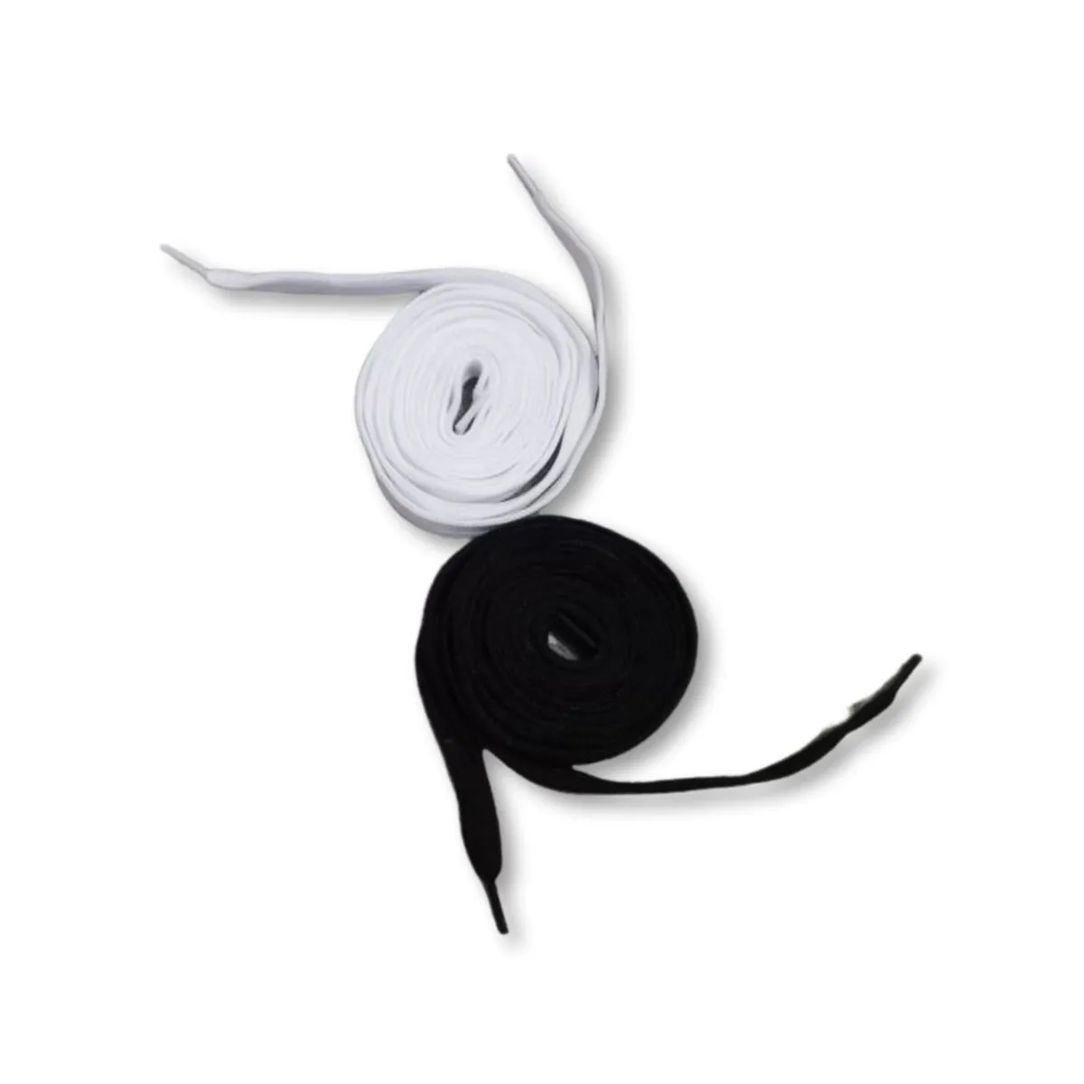 High Quality Shoe Laces- Black & White - 2 Pair - Black & White