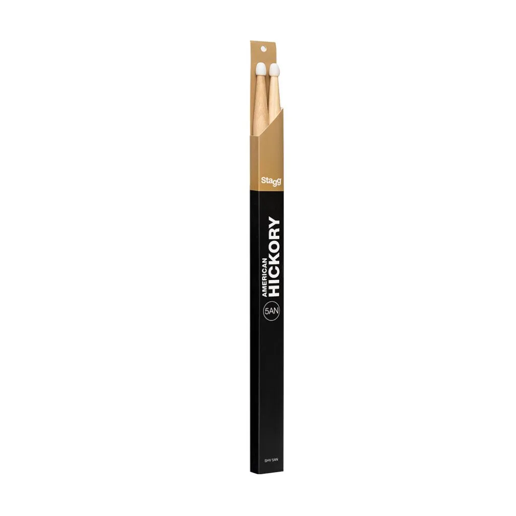 Stagg SHV5AN Nylon Tip Hickory Drumsticks
