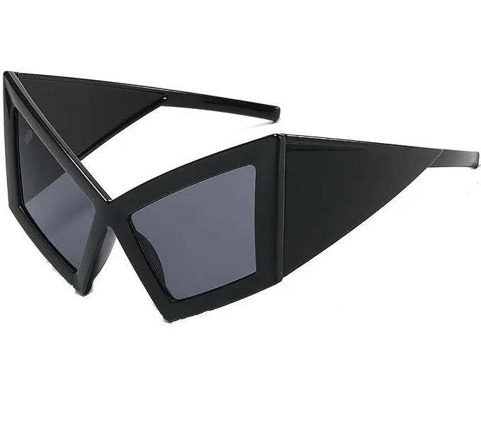 Funny Oversized Cat Eye Sunglasses, UV400 Protection Glasses