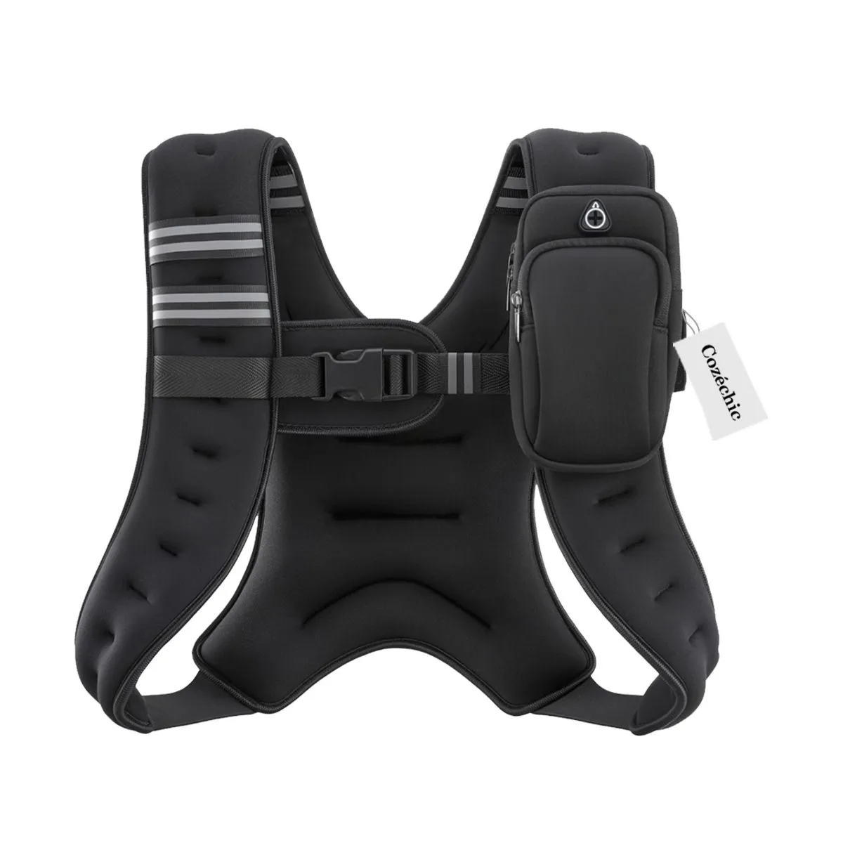 Cozéchic - Weighted Vest 5KG Running Vest with Pockets for Men Women Kids