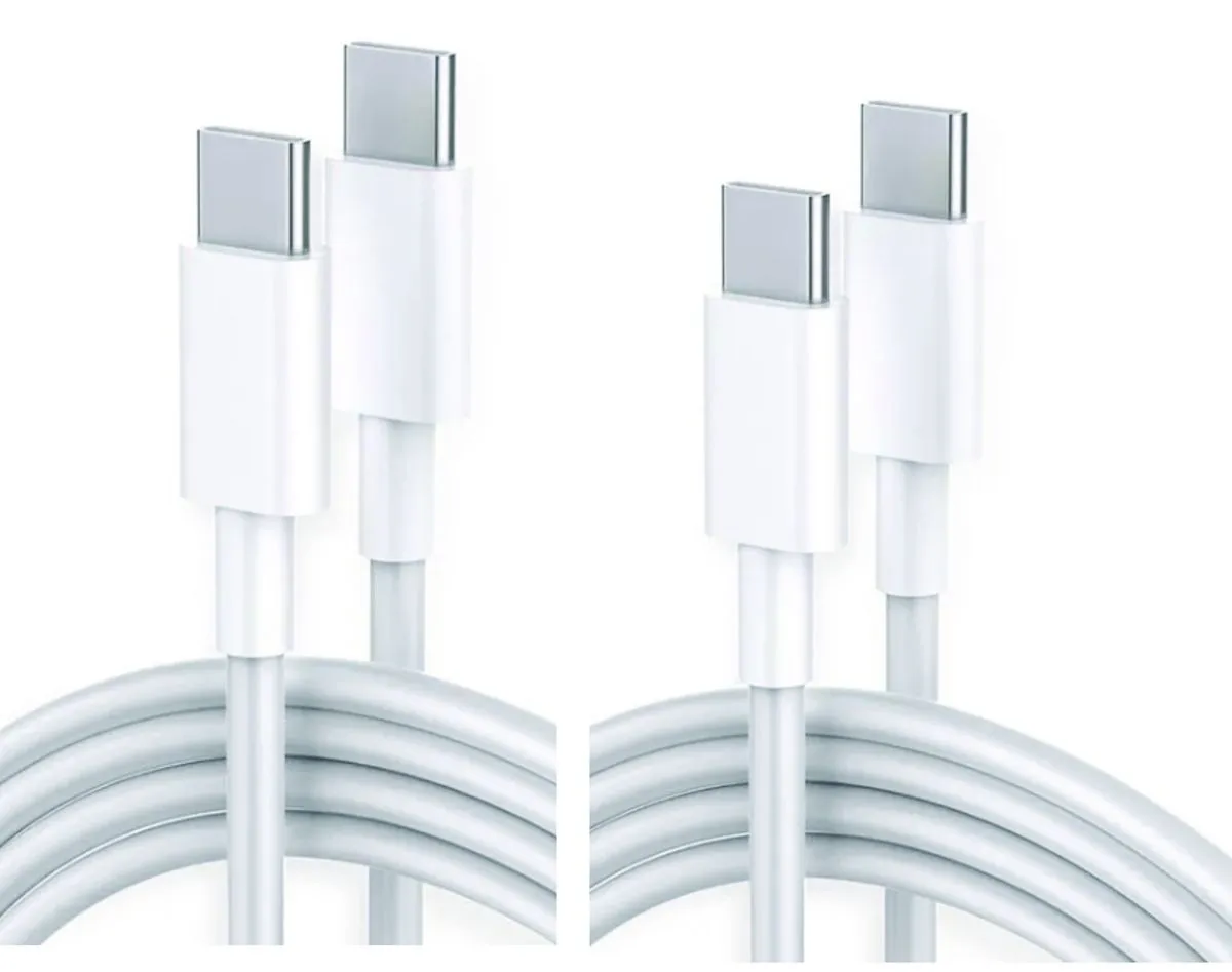 35w Type C to Type C Fast Charging Cables - 2m - Pack of 2