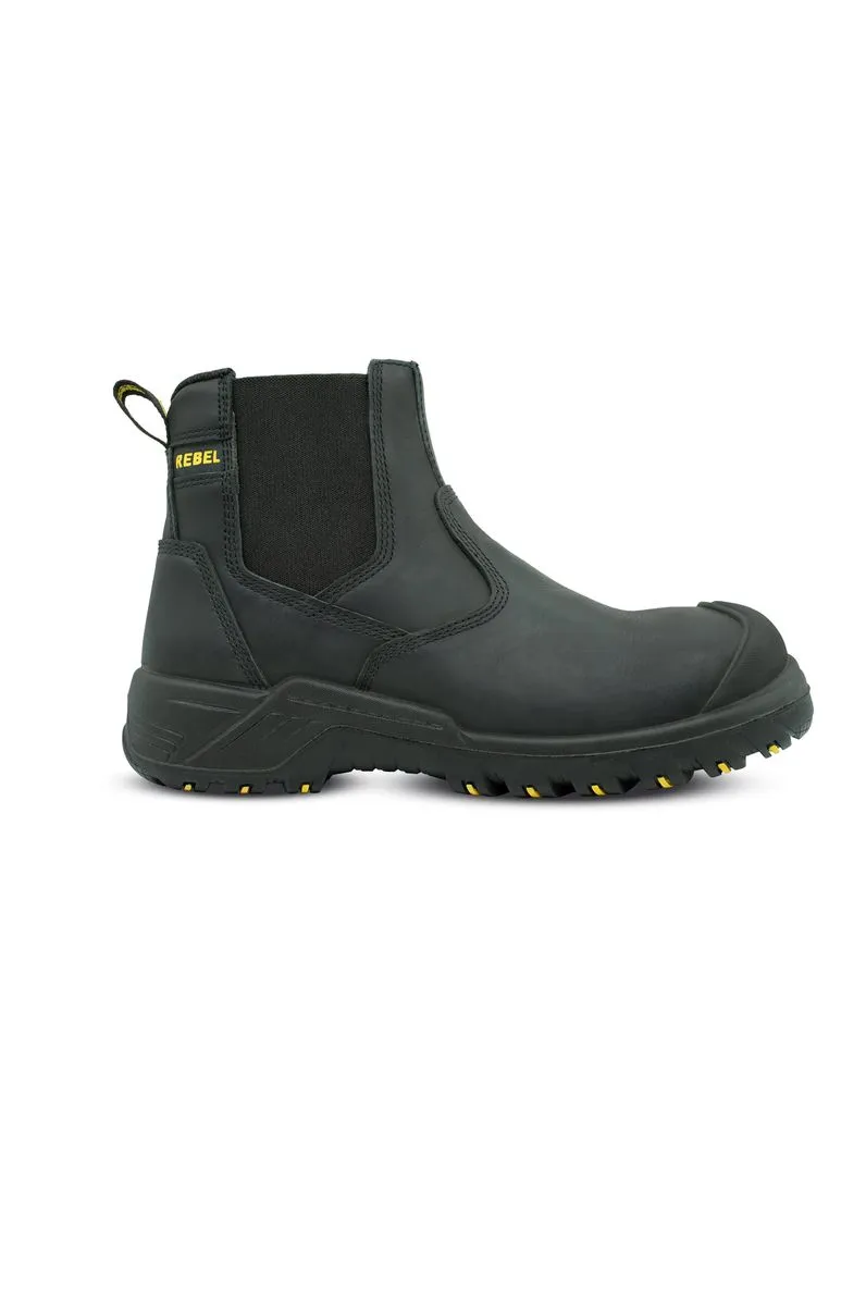 Rebel Crazy Horse Boots - Black