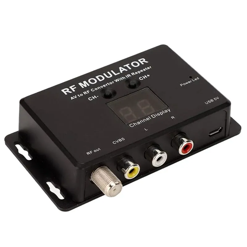 AV to RF Modulator Convertor RCA Coaxial Adapter Compatible with Switch PS4