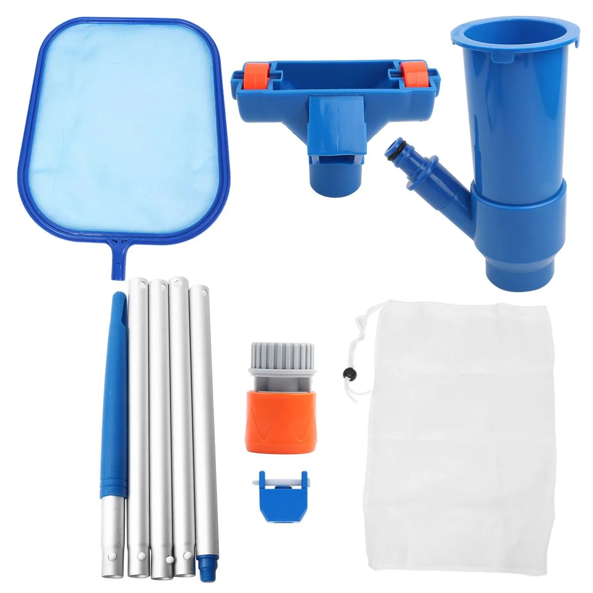 Swimming Pool Vacuum Head, 23 Inches, with Wheel, Side Brush