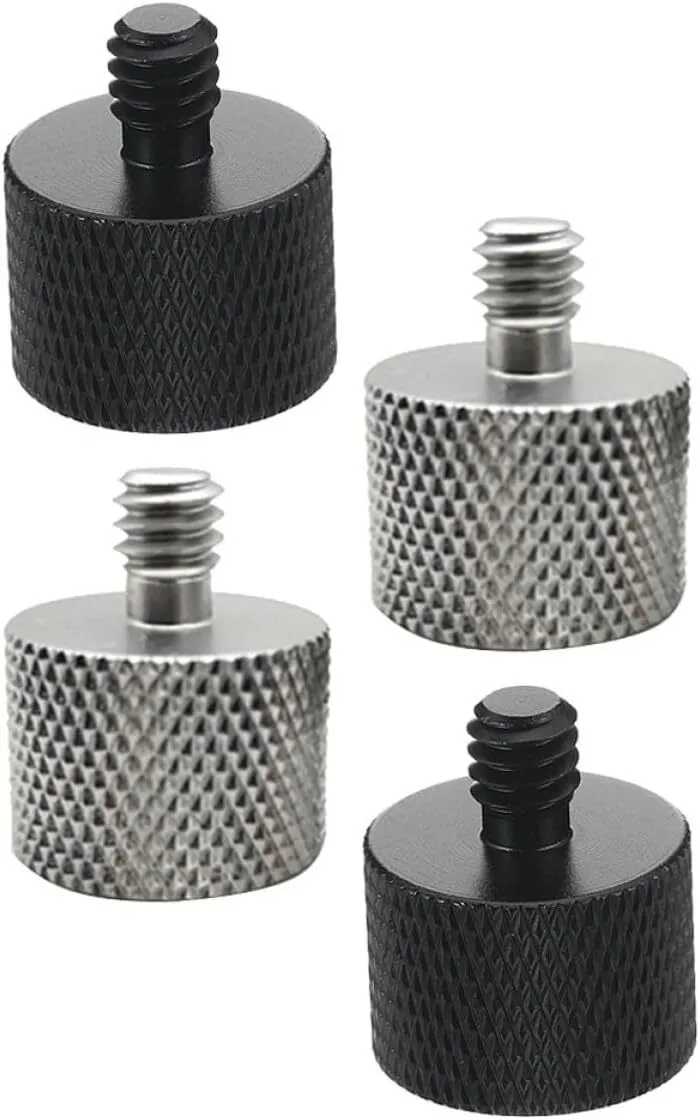 Mic Stand Adapter Screw 5/8" Male to 1/4" Female Thread Tripod Mount Adapt