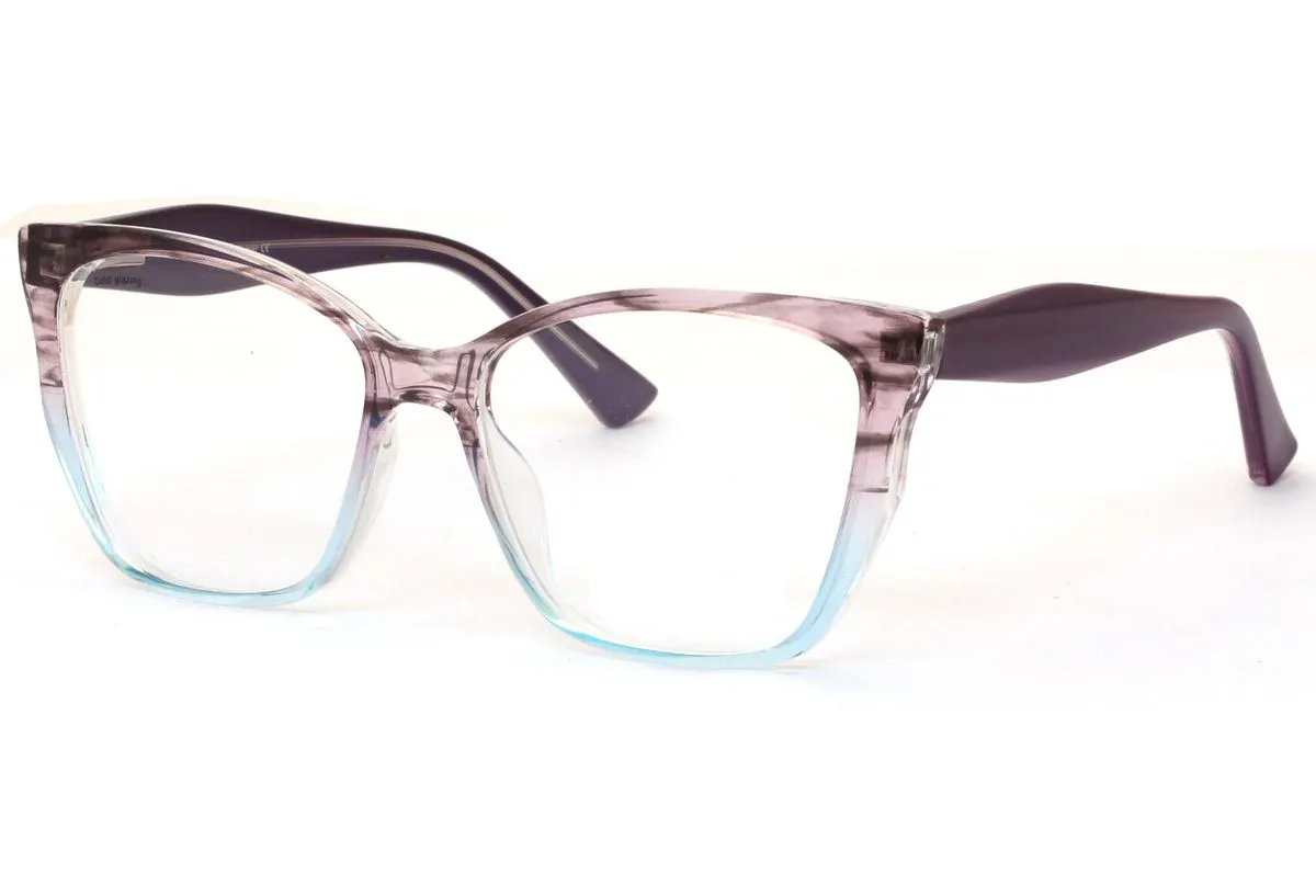 Aweh Eyewear Blue Light Blocking Glasses for Computer/Phone/TV: SL422 - Purple & Blue
