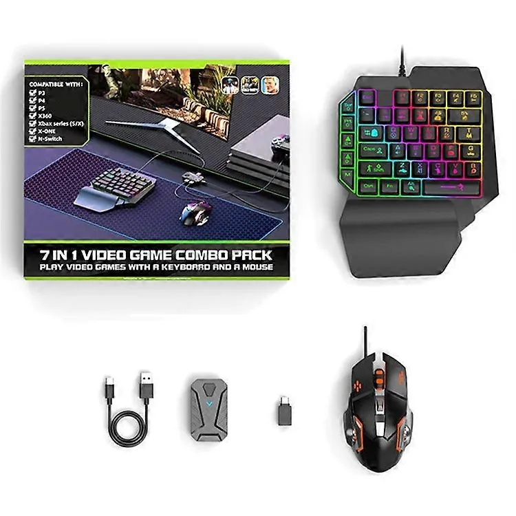 MIX Master 7 in 1 Video Game Combo Pack Compatible with Various Consoles