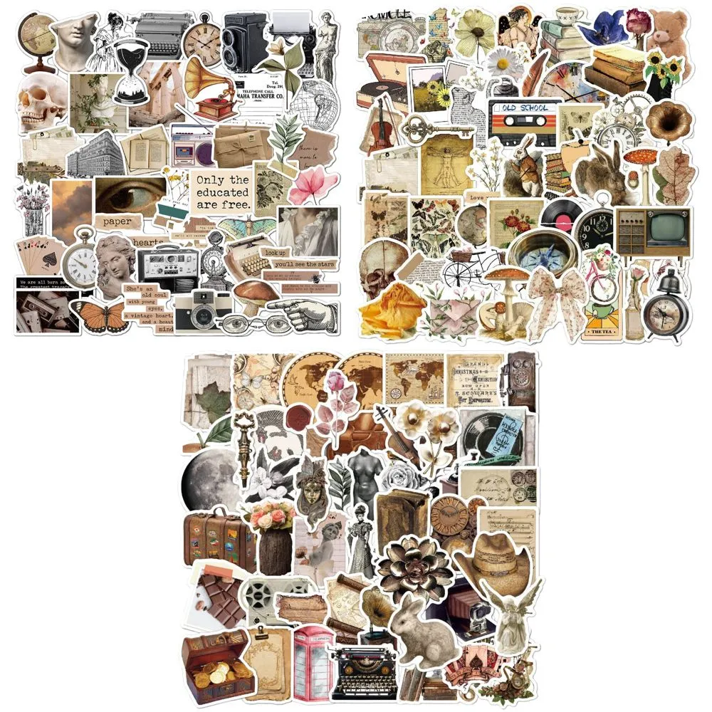 Craft Multifunctional Decorative Vintage Scrapbooking Stickers Set Of 150