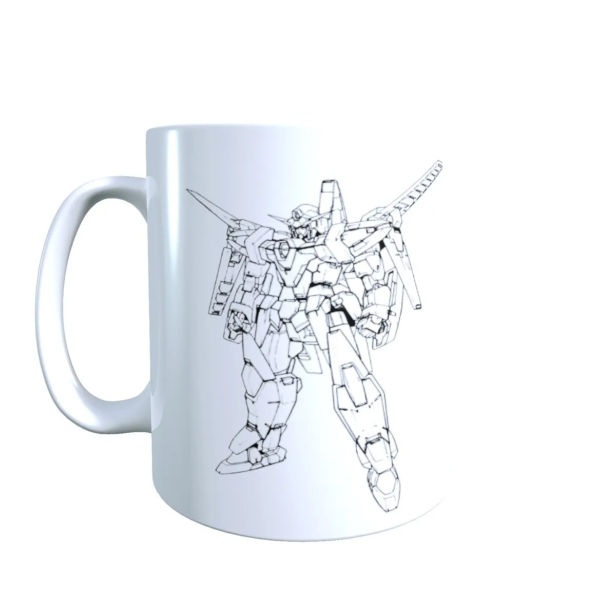 Gundam 00 Avalanche Line Art - Gundam Coffee Mug