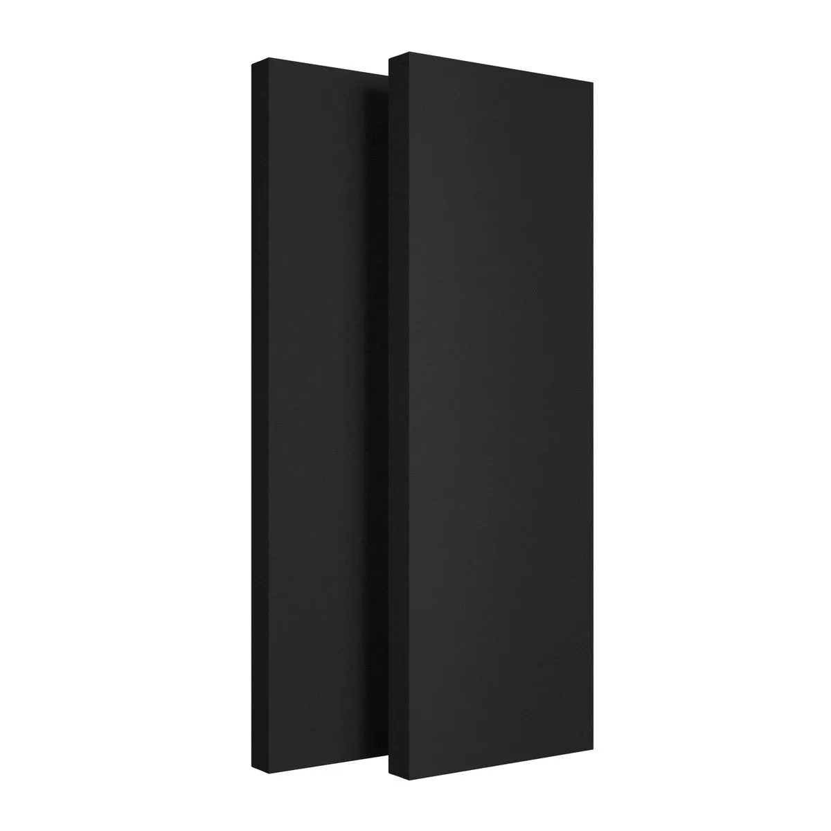 High-Density Narrow Acoustic Panels - NRC 1.00 - 120×40cm (2 Pack) - Black