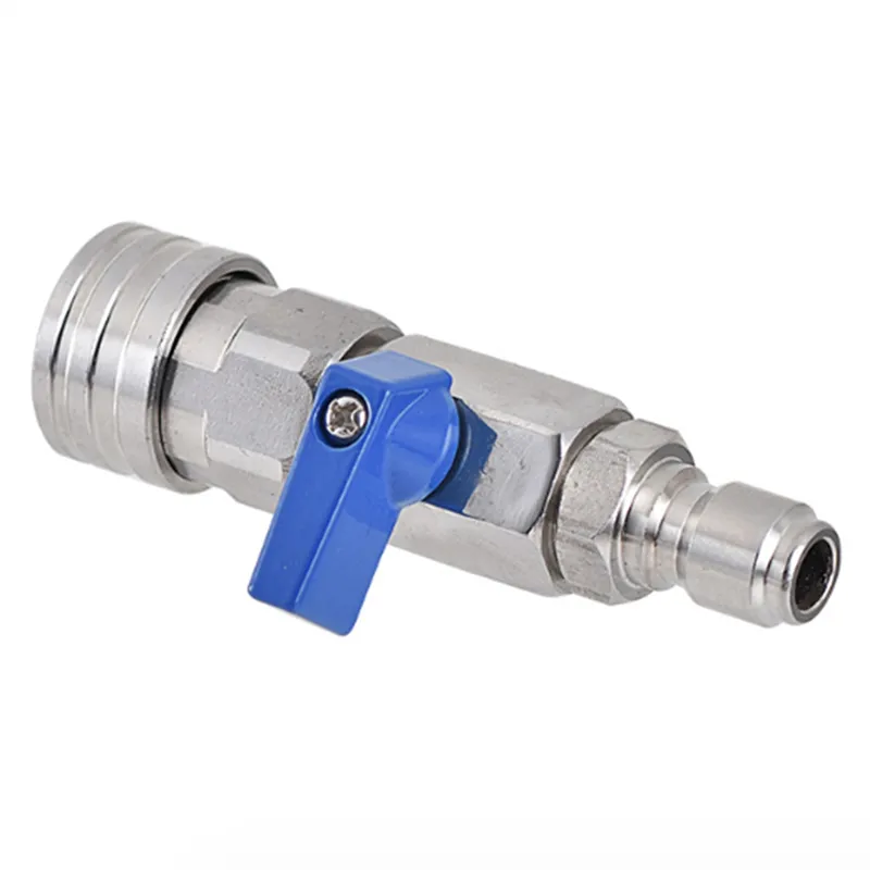 High Pressure Washer Ball Valve Kit 3/8 NPT Quick Connector