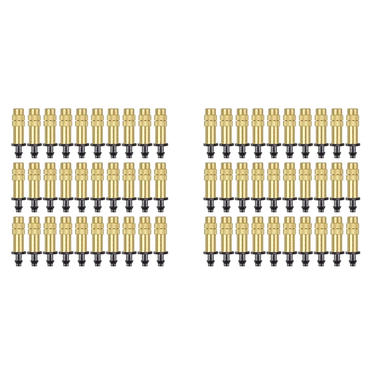 60Pcs Watering Nozzle Adjustable Copper Irrigation Water Sprinkler