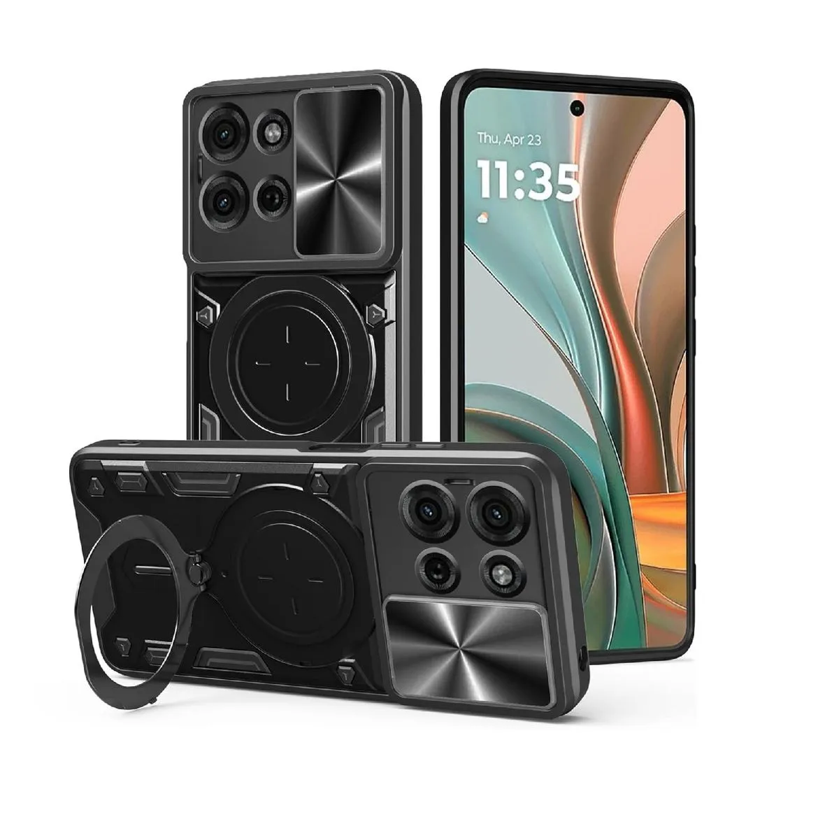 Phone Case for Motorola Moto G75 5G with Built Slide Camera Protection