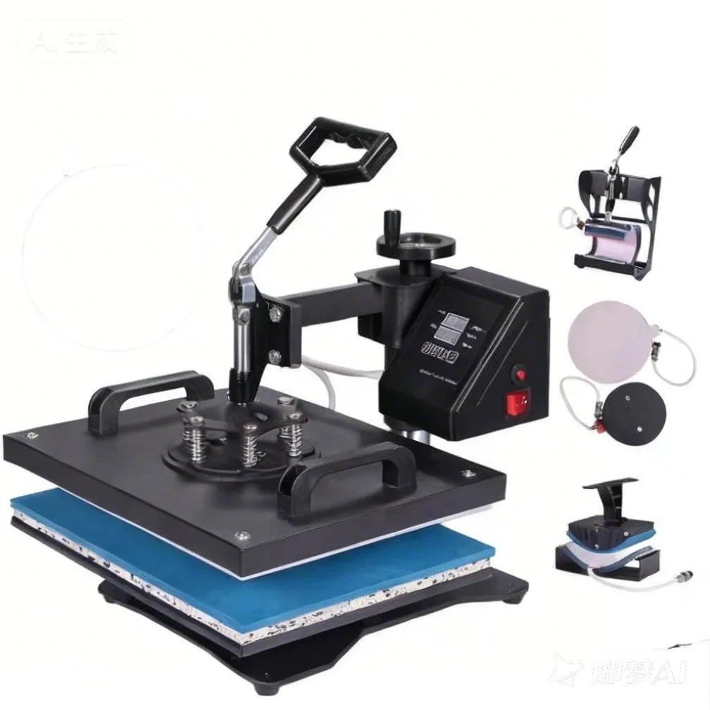 5-in-1 Multifunctional Hot Press Machine with 360 Rotating Arm