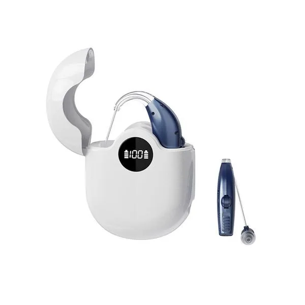 Portable sound amplifier suitable for the elderly and hearing impaired - blue
