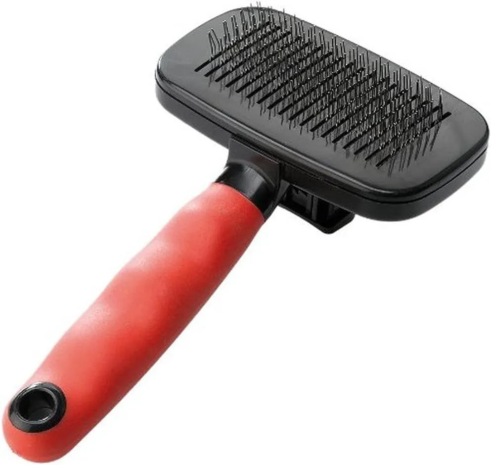 Ferplast GRO 5955 Self-Cleaning Slicker Brush - Medium for Dogs & Cats